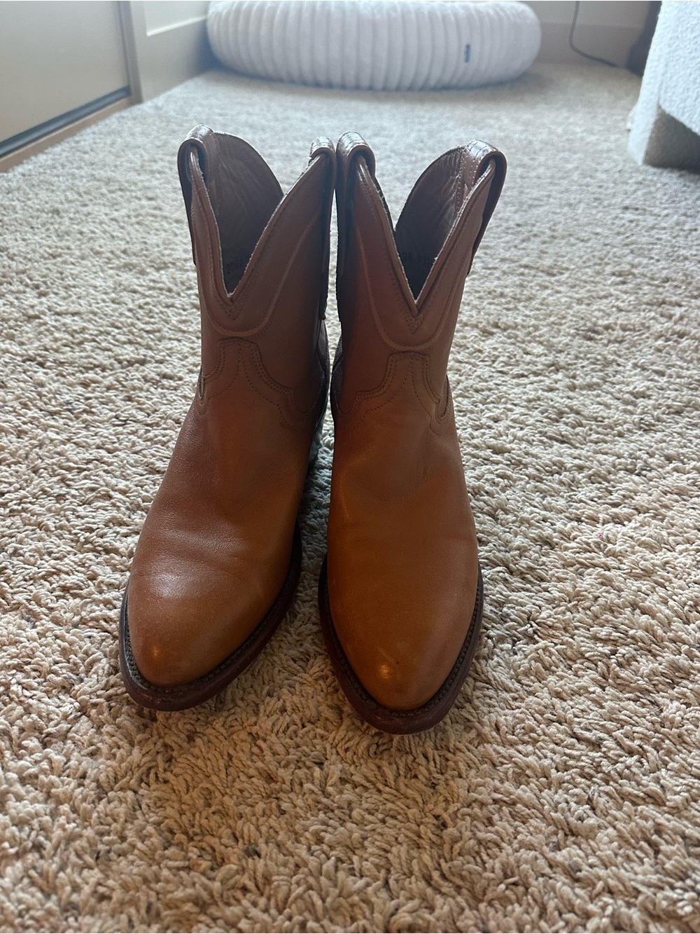 Tecovas Tan Leather Cowboy Boots